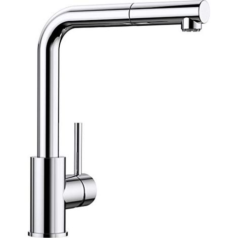 BLANCO Mila-S 521466 - Rubinetto miscelatore da cucina, finitura cromata, regolatore di bassa pressione (1/4)