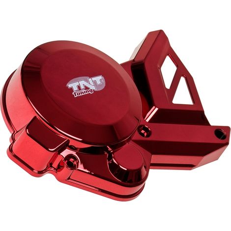 Coperchio/Protezione alternatore/generatore/accensione/pignone TNT, rosso, Aprilia/Derbi/Gilera 2006- (D50B)