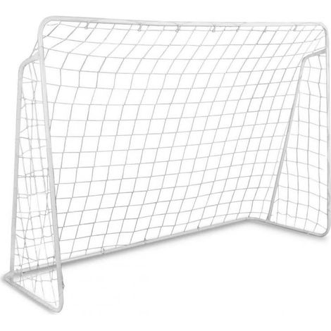 AWTOOLS 245x155x80cm portería de fútbol blanca