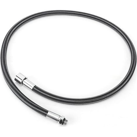 Tuyau de plongée moyenne pression en fibre de carbone tressé basse pression pour détendeurs de deuxième étage, 55 cm (21,7 pouces). (1/5)