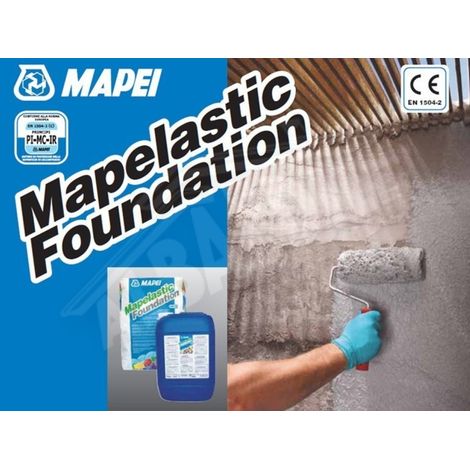Mapelastic foundation a+b kg. 32 bicomponente impermeabilizzante per fondazioni (1/2)