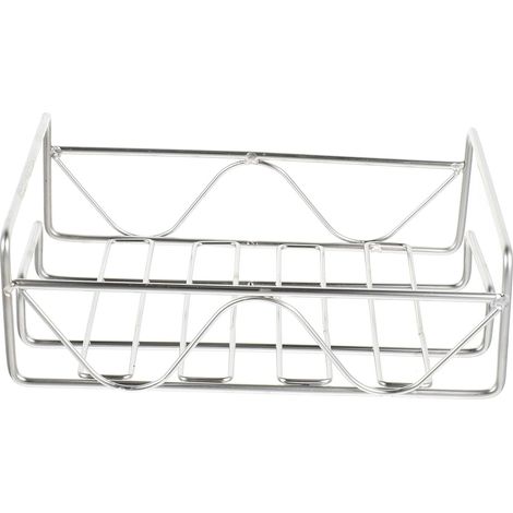 Étagère murale en acier inoxydable , sans perçage , organisateur de salle bain avec antidérapante , (1/5)