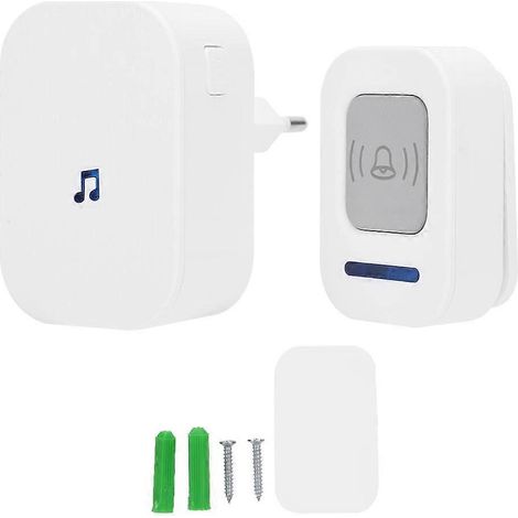 Kabellose Smart-Türklingel mit Fernbedienung, 280 m Reichweite, wasserdicht, 90–260 V