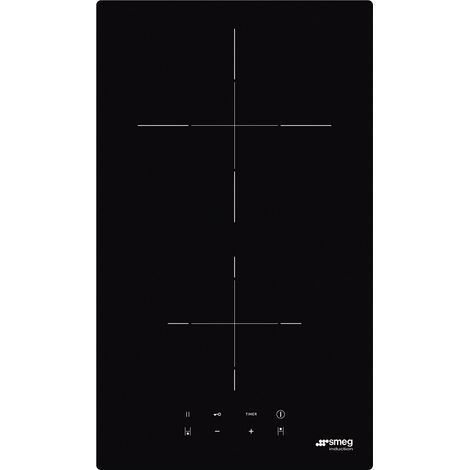 Smeg Universal Universale Piano di cottura SI2321D Nero. Colore del prodotto: Nero, Posizionamento dell'apparecchio: Da incasso, Dimensione della larghezza del piano cottura: 30 cm. Tipo di control... (1/2)