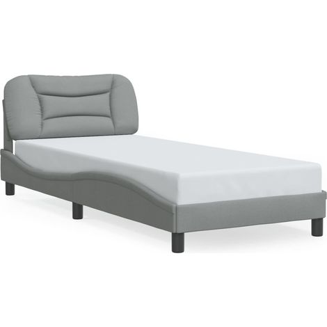 Maison Exclusive - Giroletto con LED senza Materasso Hvar Grigio Chiaro 90x190 cm