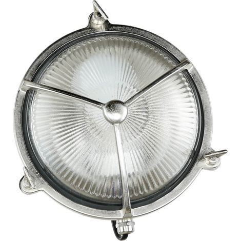 Kleine Außenleuchte Maritim aus Messing Ø18cm GX53 IP64 Schiffslampe