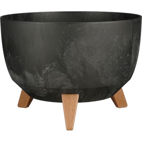 Mica Decorations Jardinière d'extérieur Noir H18.5xl33xL33cm (1/5)