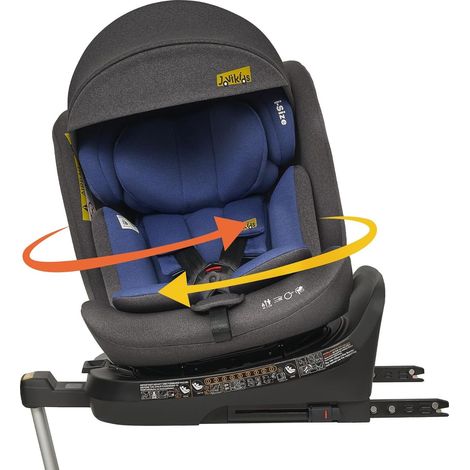 siège auto enfant 40-150 cm bleu – pivotant 360°, ISOFIX, i-Size R129 (1/5)
