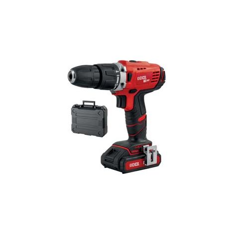 TRAPANO AVVITATORE CONN. USB BATTERIA LITIO 18V CON PERCUSSIONE  1 batteria al litio da 1,3 Ah    EXCEL