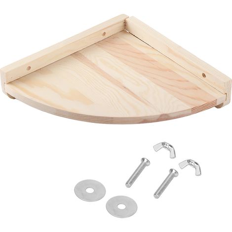 Eckregal aus Holz für Papageien, Hamster, Chinchillas – Zubehör für Kleintierkäfige (1/5)