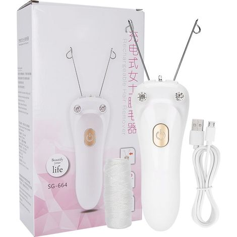 Épilateur à fil de coton électrique doré, rechargeable par USB-Online Store (1/5)