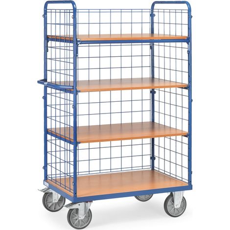 Fetra Etagenwagen mit Seitengittern und Längswanden 4 Etagen 1000x600 (1/2)