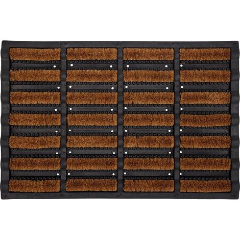 Paillasson Coco 60 x 40 cm – Tapis d’Entrée Antidérapant en Fibres de Coco Naturelles (1/4)