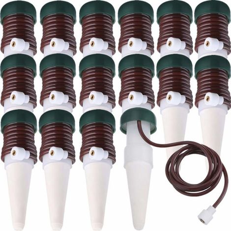 Système d'arrosage goutte à goutte - PZCC - Pack de 16 - Libération lente - Pour plantes int. et ext. - Automatique (1/4)