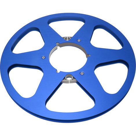 Bobinage vide 1/4 10 pouces Nab ouvert en alliage d'aluminium, 6 trous anti-vent pour enregistrement audio, bleu (1/5)