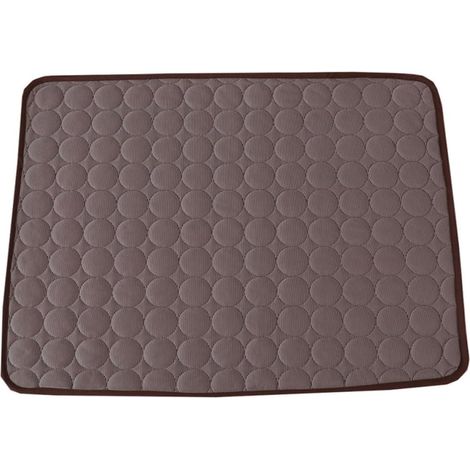 Tapis Rafraîchissant D'été Soie Glacée et Coton pour Animaux de Compagnie Lit Confortable et Respirant Supporte Jusqu'à 40kg pour Maison et Chaise (1/5)