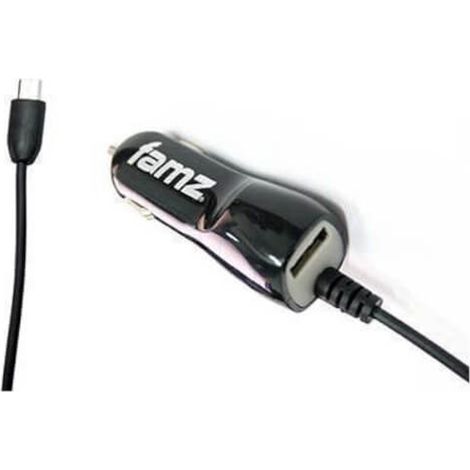 Schwarzes Micro-USB Autoladegerät dede 1200 mah