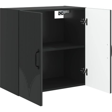 Armadietto a muro Mobiletto a muro Nero 59 x 31 x 60 cm Legno ingegnerizzato DAS745199 (1/5)