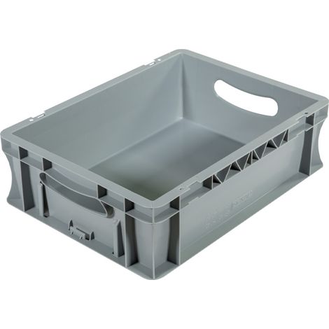 Bac palettisable norme Europe - Poignées ouvertes - 400x300x120 mm - 11 litres - 5000205 (1/5)