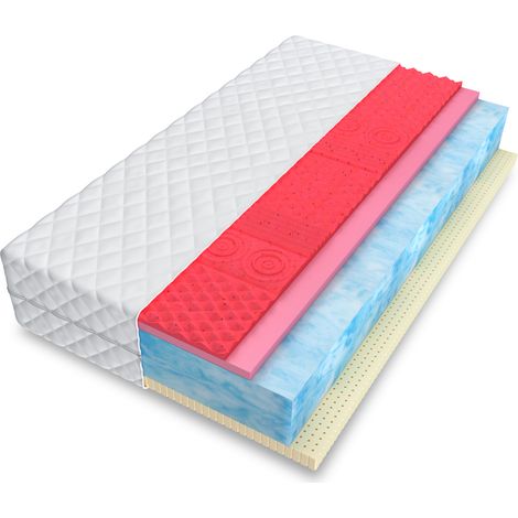 Matratze LAGOS 180x200 H2 H3 22cm NAWAPUR Angelpearl Schaumstoff LATEX VISCO (1/5)