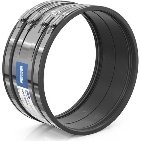 Adaptateur de tuyau CR type 2B CSC 290 (265-290 mm), jusqu'à 2,5 bar, EPDM / V2A