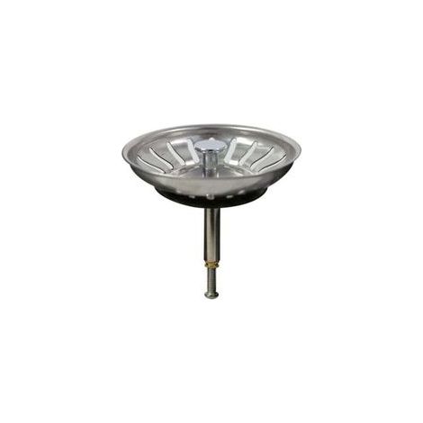 Bouchon Evier Cuisine Inox - Filtre Evier Cuisine Universel Bonde Evier avec Grille Evier Cuisine Antiblocage, Panier pour Evier Inox Vidange Rapide (1/3)