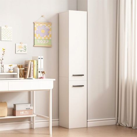 Bücherregal, weiß, modern, zweitürig, 174 cm (1/2)