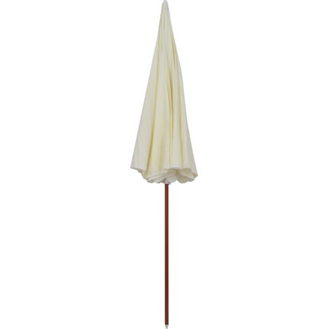 Maison Exclusive - Ombrellone da Giardino con Palo in Acciaio 300 cm Sabbia (1/5)