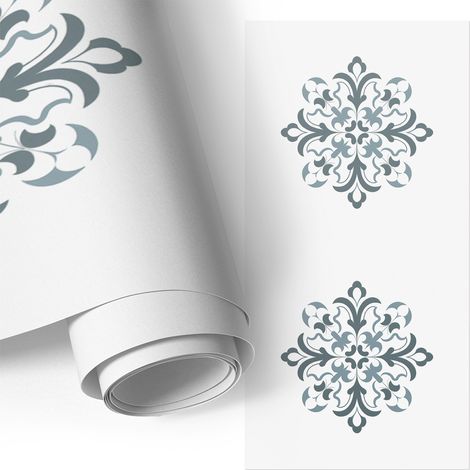 Klebefolie für Möbel - Möbelfolie - Selbstklebefolie - Kleiderschrank - Kommode - Schreibtisch - Klassische Ornamente 50x100 cm