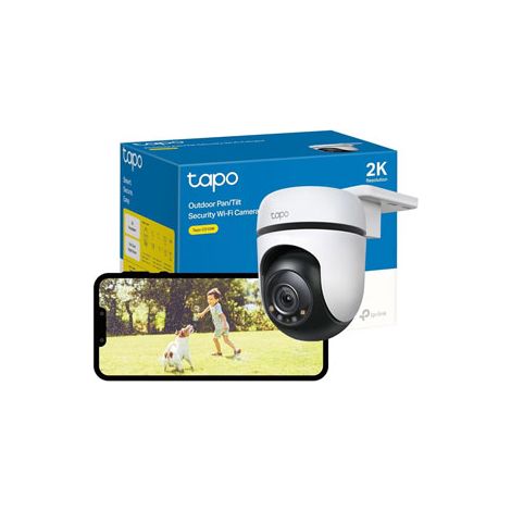 Tp-Link – Caméra de surveillance intérieure/extérieure 2304x1296 pixels – Vision nocturne 30m – Angle de vision 360° – IP65 étanche