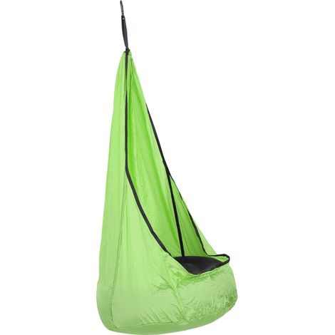 210T geknittertes Nylon-Taft-Hängematten-Sitz für Kinder, Outdoor-Zubehör, Fruchtgrün (1/5)