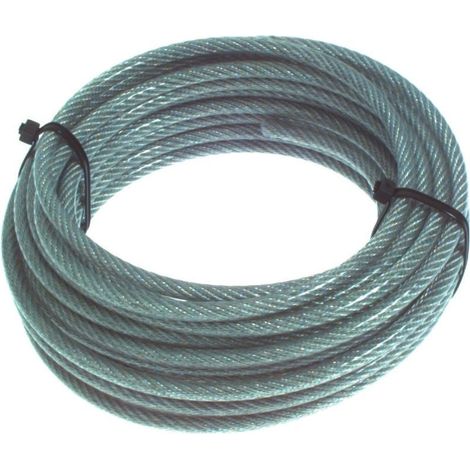 HSI Drahtseil Stahl PVC ummantelt Ø 3 mm x 15 m