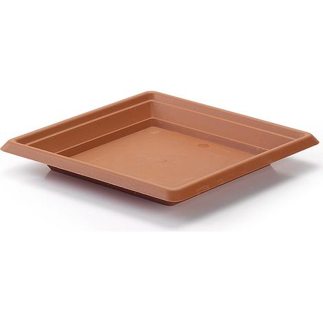 Plato maceta cuadrado 30 cm Marron (1/4)