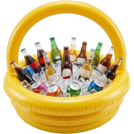 Schwimmender Getränkehalter – Aufblasbare Bar – Hält Getränke kühl – Großes Fassungsvermögen – 258 x 23 cm – Nicht spezifiziert (1/5)