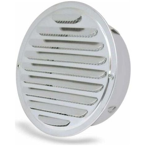 -Grille d'aération - ronde Grille d’aération,Acier Inoxydable Grille D'aération Trou,Ventilation avec Filet, Rond Grille d'aération de Tuyau d'échappement，ø 100 mm (1/4)