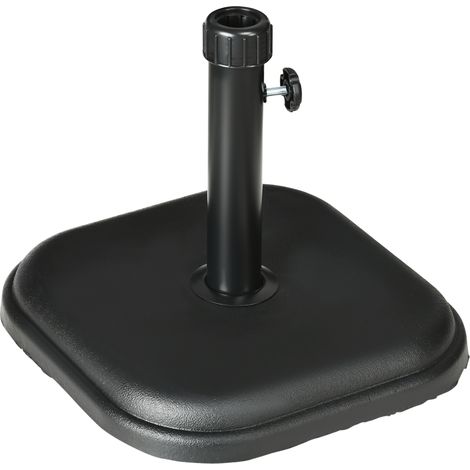 Support Parasol 11 kg Pie de Parasol Ø32-38 mm 36x36x31 cm Noir