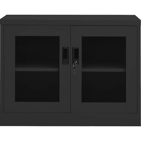 Maison Exclusive - Armadio per Ufficio Antracite 90x40x70 cm in Acciaio (1/5)