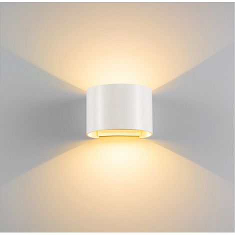 12W Apliques De Pared Led Moderna Lámpara De Pared Creativa Lámpara Simple Blanco Cálido Para Corredor Blanco