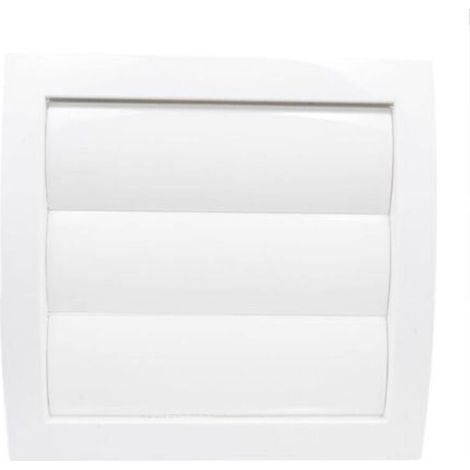 Grille De Ventilation - Ø200 Mm - Volet Mobile Et Clapet Anti-Retour - Plastique Abs - Blanche - 1 Piece (1/5)
