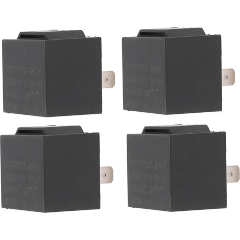 Relais 5 Broches 24V JD2914-457, 4 Pièces ABS pour Véhicules - Installation Facile (1/5)