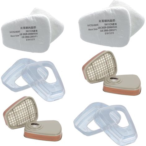 2 Pieces Filter Box, 2 Pieces Filter Cotton, 2 Pieces Dust Cover, Face Cover Accessories Kit, for Agriculture Wait (1/5)