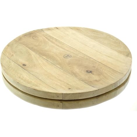 Kaemingk Kitchen Goods Teller Natur Ø 37 cm aus Mangoholz (1/3)