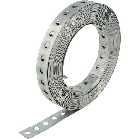 tecuro Lochband Montageband 17 mm x 10 m Rolle - Edelstahl V2A