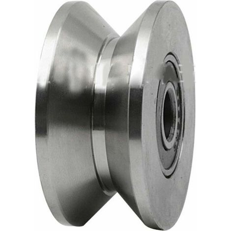 Roue de porte robuste en acier inoxydable 304 - 2,7" (1/3)
