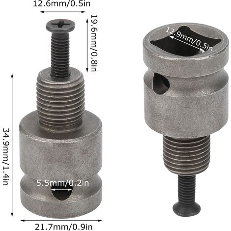 Adaptateur fileté G1/2 vers carré pour clé dynamométrique professionnelle (1/5)