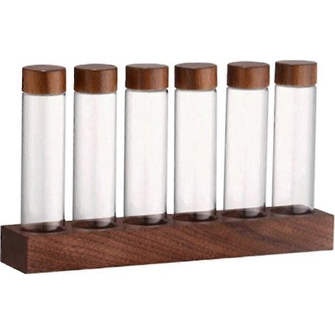 Présentoir pour tubes à essai en verre, outil de rangement pour tubes individuels, flacon distributeur de grains de café, joint pour le café