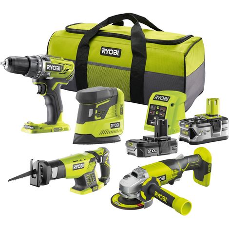 Pack 18V 4 outils : Perceuse-visseuse Couple max : 50 Nm, Vitesse à vide : - V1 : 500 tr/min - V2 : 1800 tr/min (1/5)