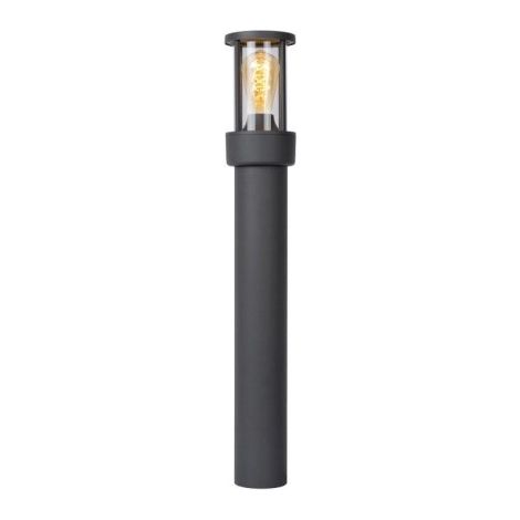 Lampada da esterno Lucide LORI 80cm E27 IP44 nera alluminio