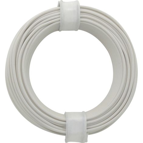 Donau Elektronik 105-5 Schaltdraht 1 x 0.20 mm² Weiß 10 m