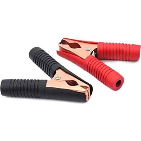 Pinces Crocodile pour Chargeur Batterie Démarreur Rapide (Noir + Rouge) 2Pcs, 200A (1/5)